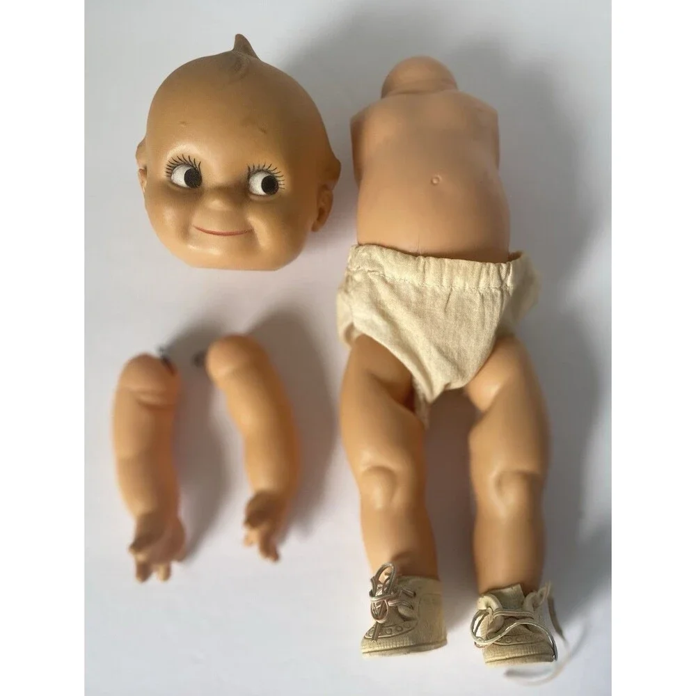 12” Vintage CAMEO KEWPIE Doll Jointed Needs Restrung Project Pc Metal Joints